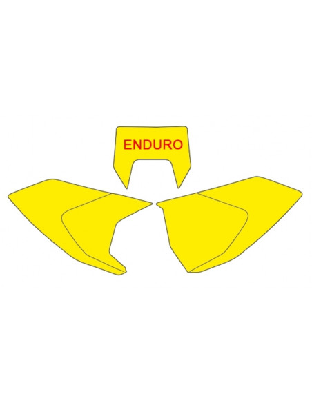 Fonds de plaque BLACKBIRD jaune Husqvarna TE/FE