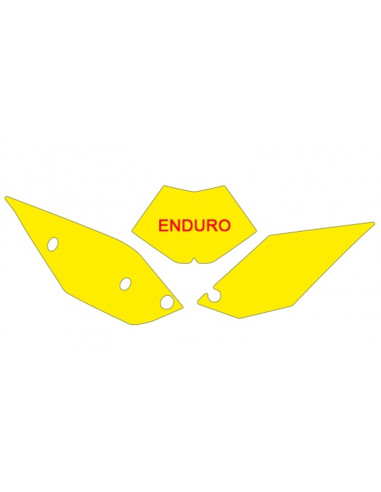 Fonds de plaque BLACKBIRD jaune Beta RR