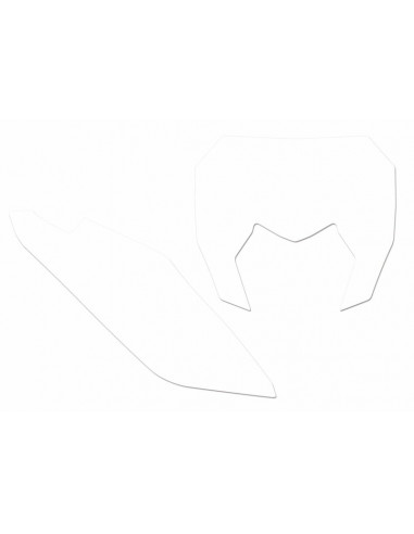 Fonds de plaque BLACKBIRD blanc Sherco SE/SE-F