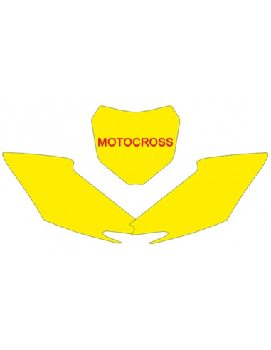 Fonds de plaque BLACKBIRD blanc Honda CRF250R/450R