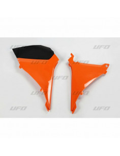 Caches boîte à air UFO orange KTM