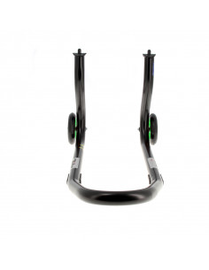 Béquille avant BIHR Home Track fixe noir mat roues vert 2