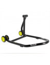 Béquille monobras droite BIHR Home Track noir mat roues jaune