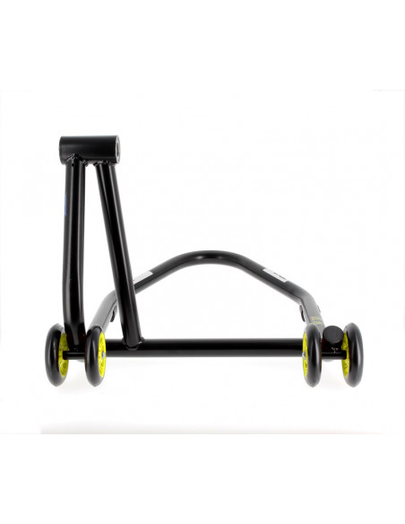 Béquille monobras droite BIHR Home Track noir mat roues jaune