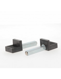 Béquille arrière BIHR Home Track supports en "L" noir mat roues noir 2