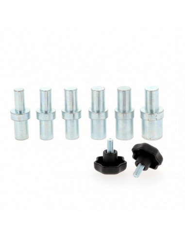 Béquille avant sous té BIHR Home Track noir mat roues noir