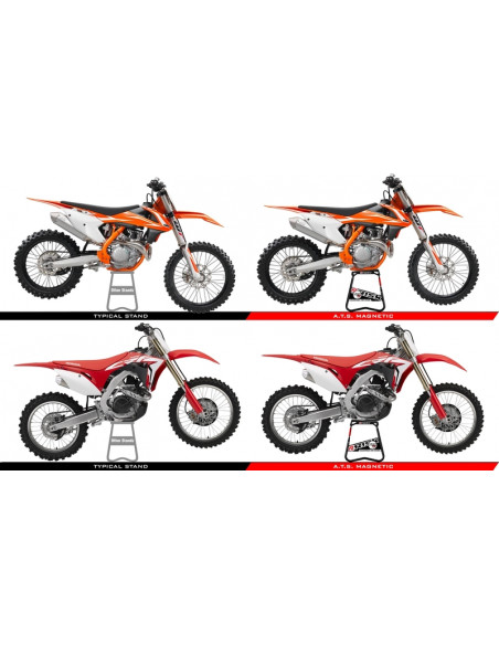 Lève moto RISK RACING A.T.S. inclinaison réglable avec plaque aimantée