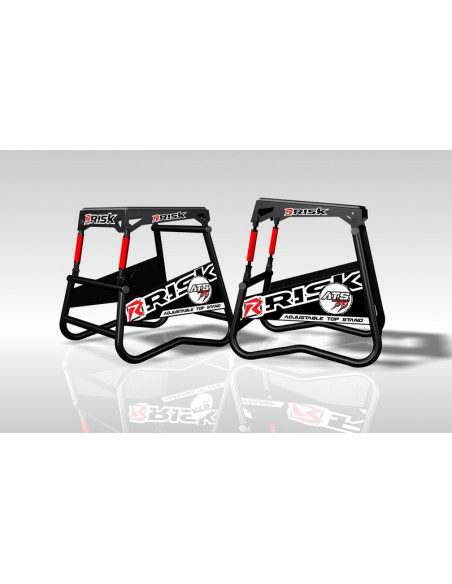 Lève moto RISK RACING A.T.S. inclinaison réglable avec plaque aimantée