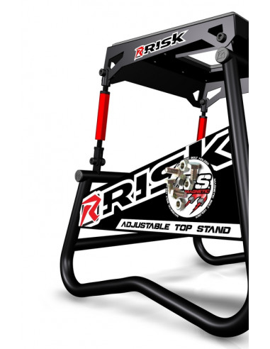 Lève moto RISK RACING A.T.S. inclinaison réglable avec plaque aimantée