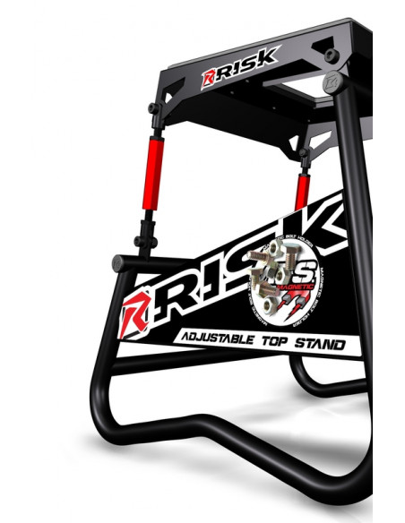 Lève moto RISK RACING A.T.S. inclinaison réglable avec plaque aimantée