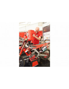 Bidon POLISPORT ProOctane 10L remplissage rapide rouge + melangeur 100ml 2