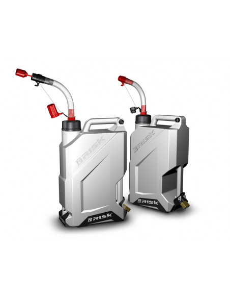 Bidon d'essence RISK EZ3 10L PEHD argent