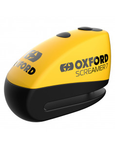 Bloque-disque OXFORD Screamer 7 - Ø7mm jaune/noir