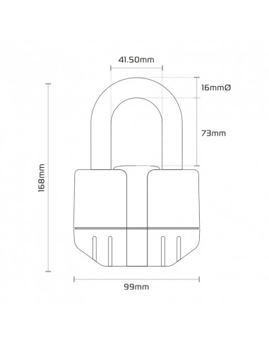 Antivol chaîne OXFORD Boss Alarm 16mm
