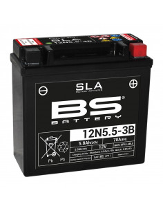 Batterie BS BATTERY SLA sans entretien activé usine - 12N5.5-3B