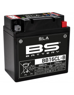 Batterie BS BATTERY SLA sans entretien activé usine - BB16CL-B