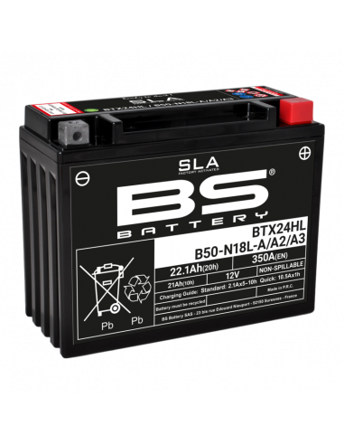 Batterie BS BATTERY SLA sans entretien activé usine - BTX24HL/B50-N18L-A/A2/A3