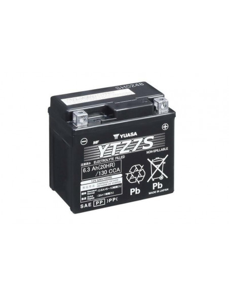 Batterie YUASA W/C sans entretien activé usine - YTZ7S