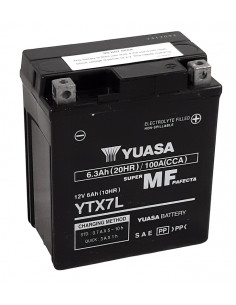 Batterie YUASA W/C sans entretien activée usine - YTX7L FA