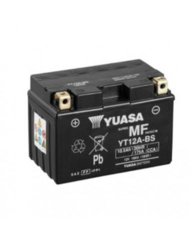 Batterie YUASA W/C sans entretien activée usine - YT12A FA