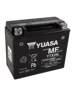 Batterie YUASA W/C sans entretien activée usine - YTX20L FA