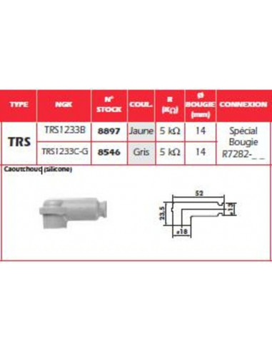 Anti-parasite NGK Jaune - TRS1233B