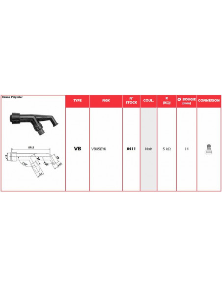 Anti-parasite NGK - VB05EYK