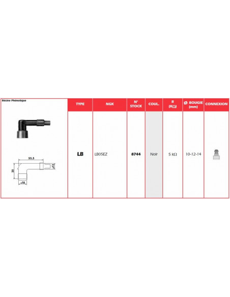 Anti-parasite NGK - LB05EZ