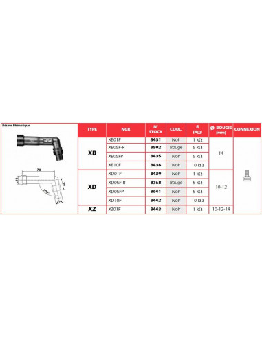 Anti-parasite NGK - XB10F