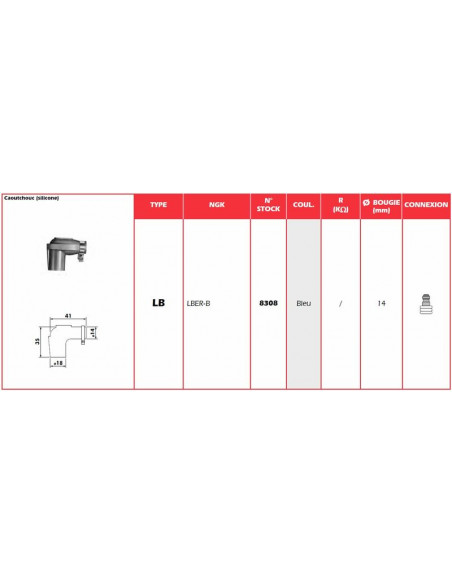 Anti-parasite NGK Bleu - LBER-B