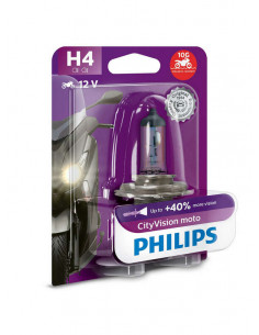 Ampoule PHILIPS H4 CityVision Moto 12V/60/55W - x1 2