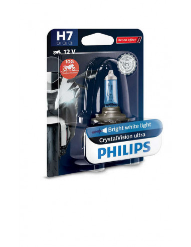 Ampoule PHILIPS H7 CrystalVision Ultra Moto 12V/55W - x1
