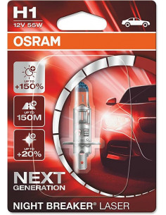 Ampoule OSRAM Night Breaker Laser H1 12V 55W - x1