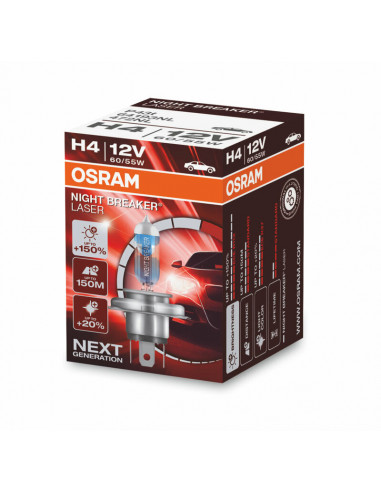 Ampoule OSRAM Night Breaker Laser H4 12V 60/55W - x1
