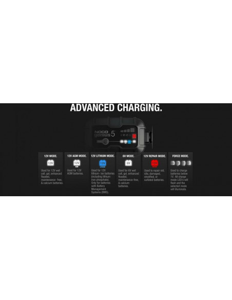 Chargeur de batterie intelligent NOCO Genius5 6/12V 5A