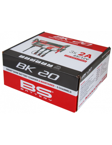 Chargeur de batterie intelligent BS BATTERY BK20 6V/12V 3x2A