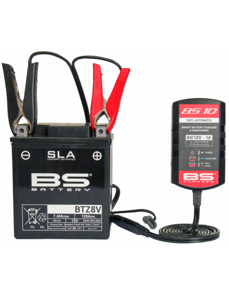 Chargeur de batterie intelligent BS BATTERY BS10 6V/12V 1A