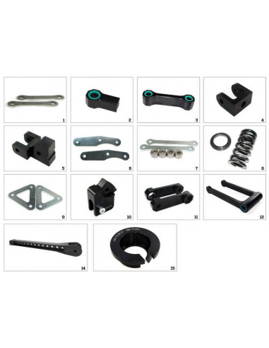 Kit de rabaissement de selle TECNIUM construction 12 - Honda CBR600RR