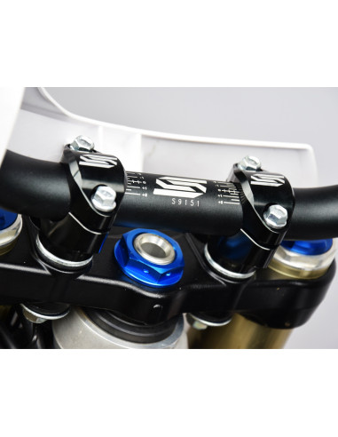 Pontets de guidon SCAR Ø28.6mm +30mm té de fourche d'origine Kawasaki