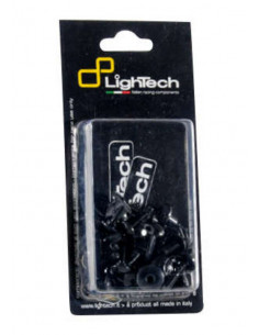 Kit vis de carénage LIGHTECH Ergal noir Yamaha T-Max 530