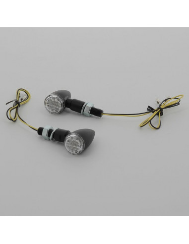 Clignotants V PARTS Shell LED noir universel