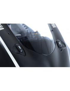 Cache-orifices rétroviseur R&G RACING - noir Yamaha YZF-R6 2