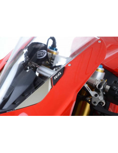 Cache-orifices rétroviseur R&G RACING - noir Ducati Panigale V4