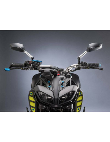 Paire de rétroviseurs LIGHTECH 2xM10x1,25D+1xM10x1,25G noir