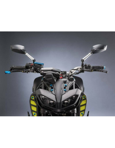 Paire de rétroviseurs LIGHTECH 2xM10x1,25D+1xM10x1,25G noir