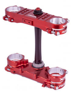 Té de fourche XTRIG Rocs Pro Offset 20-22 mm - rouge Honda CRF250R/450R