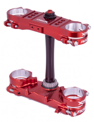 Té de fourche XTRIG Rocs Pro Offset 20-22 mm - rouge Honda CRF250R/450R