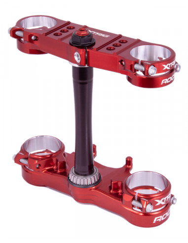 Té de fourche XTRIG Rocs Pro Offset 20-22 mm - rouge Honda CRF250R/450R