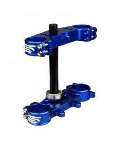 Te de fourche SCAR offset 25mm bleu Yamaha YZ65/85