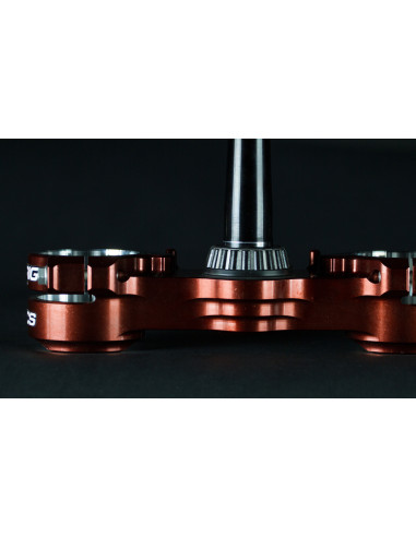 Té de fourche XTRIG Rocs Tech orange offset 25mm